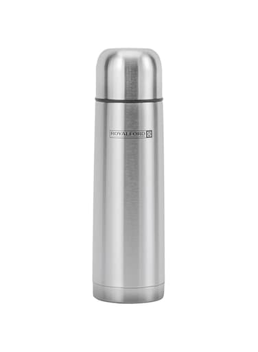 Royalford 350ML Stainless Steel Vacuum Bottle - Stainless Steel Flask &amp; Water Bottle - Hot &amp; Cold Leak-Resistant Sports Drink Bottle - Vacuum Insulation Bottle for Indoor Outdoor Use