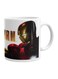 Man Printed Mug White/Red/Gold