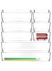 Youngever 8 Pack Clear Plastic Vanity and Desk Drawer Organizers, Stackable, Makeup Organizers, Storage Tray for Makeup, Kitchen Utensils, Jewelries