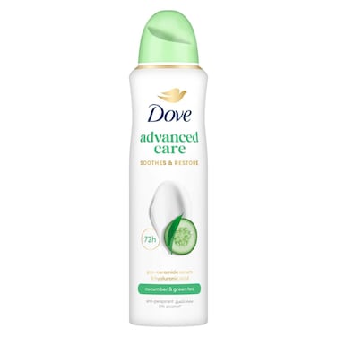 Dove Antiperspirant Spray, Cucumber and Green Tea, 150ml