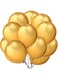 GuassLee 100 ct Gold Balloon 10" Latex Helium Balloons for Wedding Birthday Party Festival Christmas Decorations