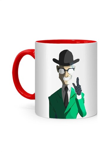 Styles Dr. Who Printed Mug White/Red