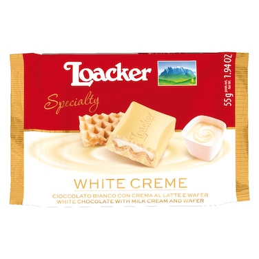 Loacker Creme White Chocolate Bar, 55g