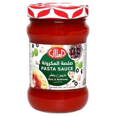 Al Alali Pasta Sauce with Olives and Mushrooms, 640g