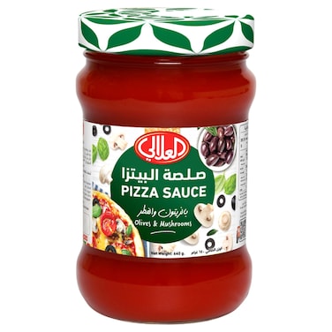 العلالي صلصة البيتزا بالزيتون والفطر 640 غرام
