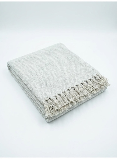 130 x 160 cm Premium Cotton White Herringbone Horizontal Throw Blanket 400GSM For Cozy Sofa Styling Decorative Bed Runner And Versatile Boho Home Decor