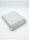 130 x 160 cm Premium Cotton White Herringbone Horizontal Throw Blanket 400GSM For Cozy Sofa Styling Decorative Bed Runner And Versatile Boho Home Decor