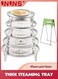 6 PCS Stainless Steamer Rack,Pressure Cooker Canner Rack &amp; Cooling Rack with Detachable Legs,Round Pot Steaming Tray for Baking Cooking Steaming(7 7.5 8.5 9.25 10in with Anti-scald Clip)