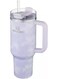 Adventure 40oz Stainless Steel Quencher Tumbler &acirc;&euro;&ldquo; Wisteria Tie Dye   Double Wall Vacuum Insulated Travel Cup with Handle &amp; Straw   Leak-Resistant, BPA-Free, Keeps Drinks Hot or Cold for Hours