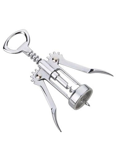 Corkscrew Wine Bottle Opener Silver
