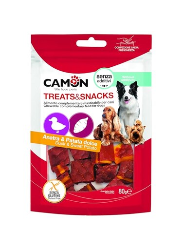 Camon Duck and Sweet Potato Squares (80G)- 14Pcs