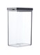 . Omnia Rectangular Storage Jar, 2000 ml Capacity, Black