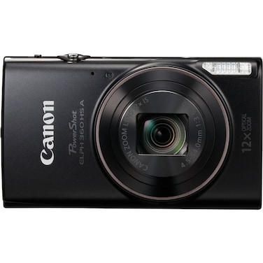 Canon PowerShot ELPH 360 HS A Digital Camera - Black (International Version)