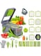 Shopyzest 22+4 in1 Vegetable Chopper Multifunctional Kitchen Tool with 14 Blades &amp; Container Onion Veggie Fruit Slicer Dicer Cutter Thumb Knife Garlic Peeler Avocado &amp; Kiwi Cutter Egg Slicer