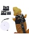 Bearded Dragon Leash - 3 Sizes Pack Reptile Outing Adjustable Soft Leather Lizard Harness with Retractable Leash Small Animal Traction Rope Walking Vest Accessories for Bearded Dragon Leash (black)