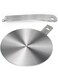 Amviner Induction Plate Adapter for Glass Cooktop Heat Diffuser for Electric Gas Glass Stove with Detachable Handle, 5.5 Inches
