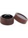 FINGERINSPIRE Walnut Wooden Ring Box 2x1.4inch Round Wooden Jewelry Ring Box with Clear Window Small Column Rings Box with One Slots Black Velvet for Proposal Engagement Birthday Wedding Ceremony