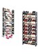 Dubai Gallery 10-Layer Heart Shape Metal Shoe Rack Silver/Black 156 X 63 X 20Cm