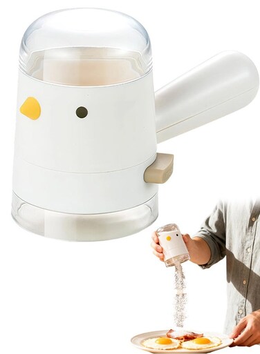 Shape Quantitative Measuring Bottle for Seasonings in Kitchen Spice Jar with Precise Measurement for Cooking (White)