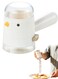 Shape Quantitative Measuring Bottle for Seasonings in Kitchen Spice Jar with Precise Measurement for Cooking (White)
