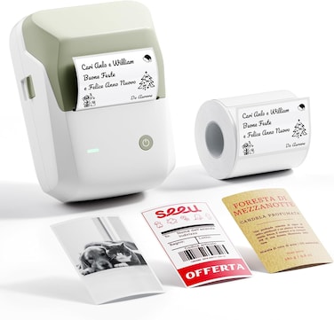 NIIMBOT B1 Pro Bluetooth Label Maker with Labels, HD 300DPI Label Printer-Green