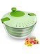 4.2qt Salad Spinner-wash, Spin &amp; Dry Salad Greens, Fruit &amp; Vegetable wash, Salad Washer with Secure Lid Lock and Rotary Handle, Easy to Clean Fruit and Vegetable Dryer, BPA Free