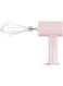 Portable Electric Egg Beater Cordless Handheld Mixer, 3-Speed Adjustable Lightweight USB Rechargeable Hand Mixer Stainless Steel Egg Whisk with Double Egg Sticks for Kitchen Baking and Cooking (Pink)