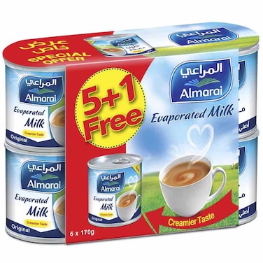 Almarai Evaporated Milk 170g Pack of 6
