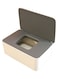 Wet Tissue Case With Lid Beige/Grey