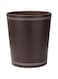 KINGFOM Classic Leather Trash Cans Waste Paper Basket, Storage Bin for Bathroom, Kitchen, Office and High Class Hotel