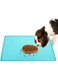 STAYOUNG Silicone Pet Placemats - Pet Feeding Bowl Placemats, Waterproof And Non-Slip, Prevent Food Residues From Splashing On The Floor, Suitable for Cats And Puppies (Green)