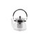 1600ml Glass Teapot with Stainless Steel Infuser and Ergonomic Handle for Loose Leaf and Black Tea

