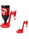 Goldedge 1pc plastic red color Saver Soda Dispenser Magic Tap Drinking Water Dispense Bottle Upside Down fizzy Drink Dispenser Party Bar