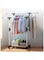 Dubai Gallery Heavy Duty Double Pole Adjustable Portable Clothes Rack (Multicolour)