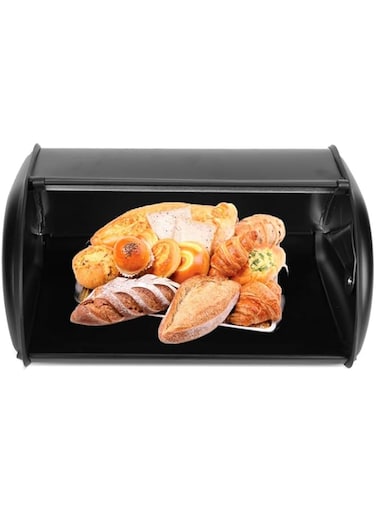 Cryfokt Stainless Steel Bread Bin Container, Kitchen Organizer, Ox Holder Bin Container Kitchen for Home Shop (mgtdb2cksg-12)