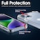 Muzz Clear Case for iPhone 16, Anti-Scratch PC Back, Slim TPU Shockproof Bumper Cover, Clear (iPhone 16)