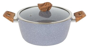 30cm Essential Casserole Non Stick Aluminum Cookware with Granite Coating