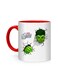 Styles HULK 3D Punch Printed Mug White/Red 10cm