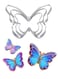 Pcs Butterfly Cookie Cutter Set, Stainless Steel Butterflies Shaped Baking Molds, Sandwich Cutter, Butterfly Fondant Biscuit Cutters for Biscuit, DIY Cake Craft, Pastry Decoration, 3 Sizes