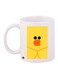 Duck Printed Coffee Mug White/Black/Yellow