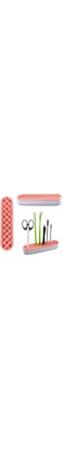 DELFINO Makeup Brush Storage Rack, Multifunctional Desktop Silicone Storage Holder Box Organizer for Sewing Tools, Stationery Pencil, Daily Necessities