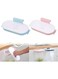 Khazna 2 Pack Portable Trash Bag Holder, Plastic Cupboard Hanging Garbage Bag Hanger with Lid for Kitchen Cupboard Cabinets Door Waste Bins Basket Trash Can Rubbish Storage Rack (Pink, Light Blue)