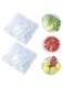 ECVV 100 Pieces Fresh Keeping Bags Plastic Food Storage Covers,Elastic Sealing Bowl Lids,Adjustable Wrap Bowl Covers for Family Kitchen Outdoor Picnic