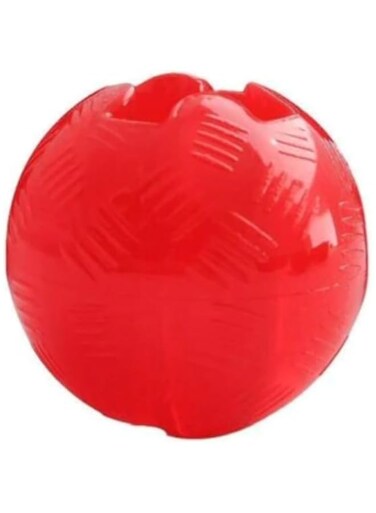 PetLove Mighty Mutts Tough Dog Toys Rubber Ball, Small, clear