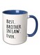 Best Brother In Law Ever Mug Blue/White/Black