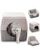 Mumoo Bear Cat Cosy Cube Lgloo Bed, 3-in-1 Foldable Cat Dog Soft Sofa Cave Bed, Cool and Warm Tent Cave Microfiber Bed House with Removable Washable Cushion Pillow for Indoor Cats Small Dogs