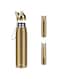 ELECDON Cute Cat Water Bottle, Stainless Steel Insulated Water Bottles Thermos Vacuum Travel Coffee Mug for Kids Girls Women Leak-proof Cat Insulated Water Bottle, 320 ml/10.8 oz (Gold)
