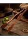 1 Pc High-Temperature Resistant Wooden Tongs, Perfect For Cooking. Serving, Handling Steak, Fruit, Bread, BBQ, Salad, Desert, Ice Cream, Noodles and Pasta, Kitchen Essential with Ergonomic Design for Easy Grip, Food Handling Tools