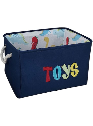 AUFUYAOLIN Toy Box Chest Boy Storage Basket Collapsible Rectangular Organizer Bin for Home/Dorm/Kitchen/Pet/Office/Closet/Shelf/Gift Baskets