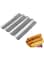 Khazna Nonstick Perforated Baguette Pan, French Stick Baking Moulds Pan Non-Stick Perforated French Bread Pan Baguette Mould for Baking 4 Loaves Wave Baker (Silver)